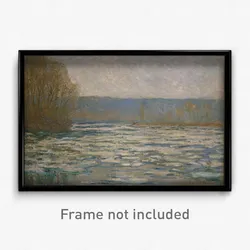 Claude Monet - Ice breaking up on the Seine near Bennecourt