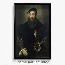 Nicolò dell'Abate - Portrait of a gentleman with a falcon