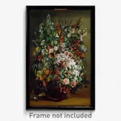 Courbet, Gustave - Bouquet of Flowers in a Vase