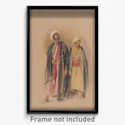 John Frederick Lewis - Sheik Hussein of Gebel Tor and His Son