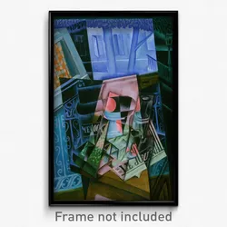 Juan Gris (José Victoriano González Pérez), Spanish - Still Life before an Open Window, Place Ravignan