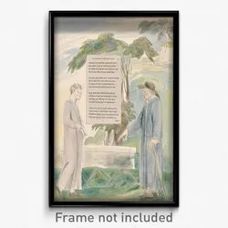 William Blake - The Poems of Thomas Gray, Design 113, "Elegy Written in a Country Church-Yard."
