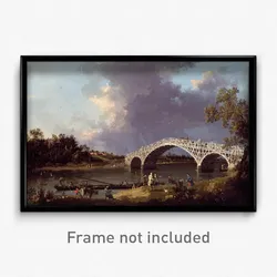 Canaletto (Giovanni Antonio Canal) - A View of Walton Bridge