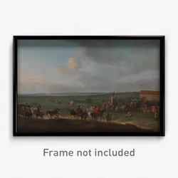 Peter Tillemans - The Round Course at Newmarket, Cambridgeshire, Preparing for the King's Plate