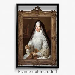Nicolas de LARGILLIÈRe - Frances Woollascott, an Augustinian Nun