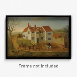 James Dunthorne - John Sidey and his Hounds at a Farmhouse near Hadleigh, Suffolk