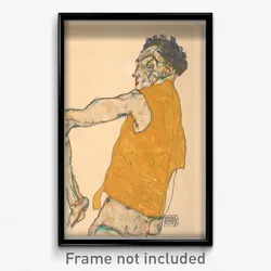 Egon Schiele - Self-Portrait in Yellow Vest, 1914