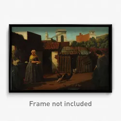 Prilidiano Pueyrredon - Patio porteño en 1850