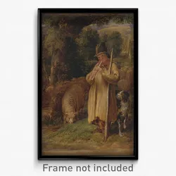 John Linnell - Shepherd Boy Playing a Flute