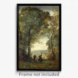 Jean-Baptiste Camille Corot - Reminiscence of the Beach of Naples
