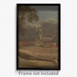 John Varley - Westminster Abbey from Tothill Fields