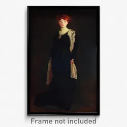 Robert Henri - Lady in Black with Spanish Scarf (O in Black with a Scarf)