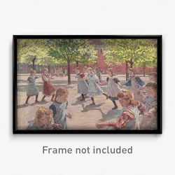 Peter Hansen - Playing Children, Enghave Square