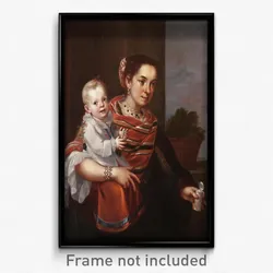 Juan Patricio Morlete Ruiz (attributed to) - Casta Painting (From Spaniard and Morisca, Albino)