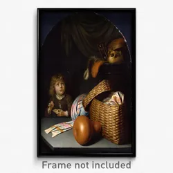 Gerard Dou - Still Life with a Boy Blowing Soap-bubbles