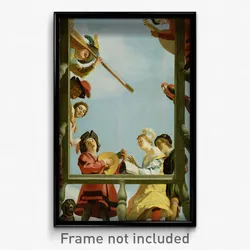 Gerrit van Honthorst (Dutch - Musical Group on a Balcony
