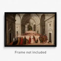 Circle of Juan de la Corte - The Meeting of Solomon and the Queen of Sheba