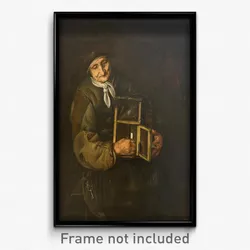 Attributed to Giacomo Francesco Cipper, 'Todeschini' - Old Woman with a Lamp