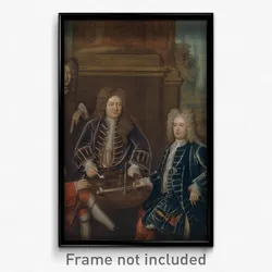 Elihu Yale, the 2nd Duke of Devonshire, Lord James Cavendish, Mr. Tunstal, and a Page