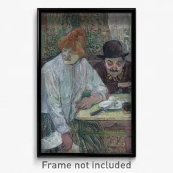 Henri de Toulouse-Lautrec - At the Café La Mie