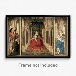 Jan van Eyck - Triptych of Mary and Child, St. Michael, and the Catherine