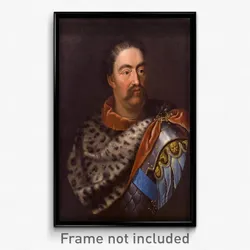 Jan Tricius (attributed to) - Portrait of John III Sobieski in a leopard skin