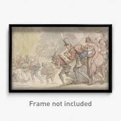 Thomas Rowlandson - Soldiers on a March