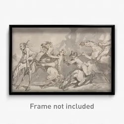 Thomas Rowlandson - Horsemen Colliding
