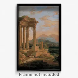 Lluís Rigalt - Landscape with Ruins
