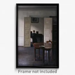 Vilhelm Hammershøi - Interior with Ida Playing the Piano