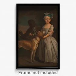 Bartholomew Dandridge - A Young Girl with a Dog and a Page