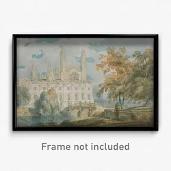 Joseph Mallord William Turner - Clare Hall and King’s College Chapel, Cambridge, from the Banks of the River Cam