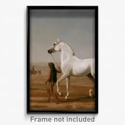 Jacques-Laurent Agasse - The Wellesley Grey Arabian Led through the Desert