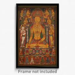 Buddha Ratnasambhava with Wealth Deities