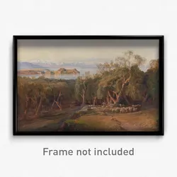 Edward Lear - Corfu from Ascension