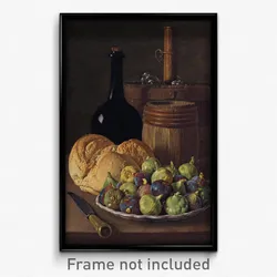 Luis Meléndez - Still Life with Figs and Bread