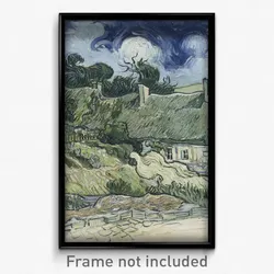 Vincent van Gogh - Thatched Cottages at Cordeville