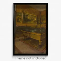 Edgar Degas - Billiard Room at Ménil-Hubert