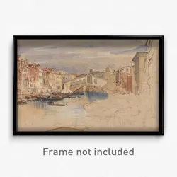 John Frederick Lewis - Venice- The Grand Canal and Rialto