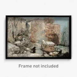 Gustave Courbet - Snow Effect in a Quarry