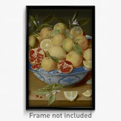 Jacob van Hulsdonck (Flemish - Still Life with Lemons, Oranges and a Pomegranate