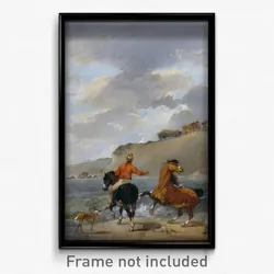 Bourgeois, Sir Peter Francis - Sea Shore with Rearing Horse