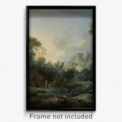 François Boucher - Landscape with a Water Mill
