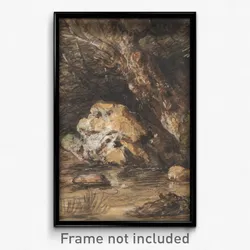 Thomas Gainsborough - A Woodland Pool with Rocks and Plants
