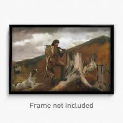 Winslow Homer, American - A Huntsman and Dogs