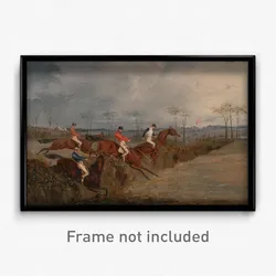 Henry Thomas Alken - Scenes From a Steeplechase- Another Hedge
