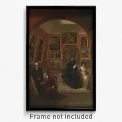John Scarlett Davis - The Interior of the British Institution Gallery