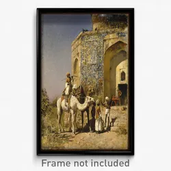 Edwin Lord Weeks - The Old Blue-Tiled Mosque Outside of Delhi, India
