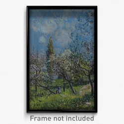 Alfred Sisley - Orchard in Spring, By