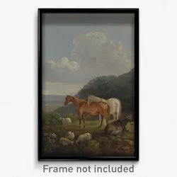 George Barret - Morning- Landscape with Mares and Sheep